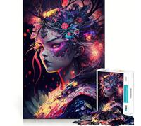 Puzzle Oiran Manga Girl V 1000 pièces pour Adultes, défi cérébral, Jeu d'intérieur, découpe précise, pièce d'art (38x52cm)