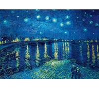 Puzzle oiseau bleu Vincent Van Gogh - Nuit étoilée sur le Rhône, 1888 - Teile