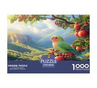 Puzzle Oiseau d'amour avec 1000 Pièces pour Adultes,Nature de Perroquet sereine Un Jeu De Dexérité Très Difficile Puzzle Éducatif avec des Défis l'art De La Décoration Moderne 38x26cm/1000pcs
