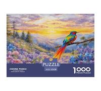 Puzzle Oiseau de Paradis 1000 Pièces pour Adultes Et Enfants, Défiant Et Stimulant, Puzzle Fleurs de Montagne, Décoration Intérieure, Cadeau Enfant 52x38cm/1000pcs