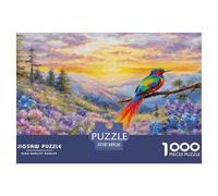 Puzzle Oiseau de Paradis 1000 Pièces pour Adultes Et Enfants, Jeu De Société Convivial, Casse-tête Fleurs de Montagne, Décoration Intérieure, Cadeau Enfant 38x26cm/1000pcs