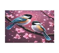 Puzzle Oiseau Mignon 1000 Pièces pour Adolescents Puzzles Créatif en Bois Jouet Jeu Familial Difficulté Défi （75×50cm）