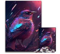 Puzzle Oiseau Moineau 1000 pièces en Carton, activités Amusantes à la Maison, Cadeau d'anniversaire, Cadeau de Voyage 26x38cm/10,23x14,96 Pouces