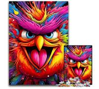 Puzzle Oiseau Rose 1000 Pièces pour Adultes Puzzles en Carton Cadeau Parfait pour la Décoration Intérieure et Les Vacances 26x38cm / 10,23x14,96 Pouces