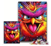 Puzzle Oiseau Rose 1000 Pièces Puzzles pour Adultes Casse-tête et Décoration d'Intérieur, Cadeau de Vacances Parfait Taille 50x75cm