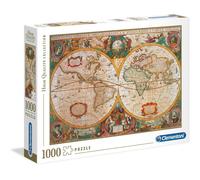 PUZZLE OLD MAP 1000 PIECES CLEMENTONI Carte Ancienne du Monde NEUF sous BLISTER