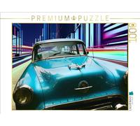 Puzzle · Oldsmobile 88 1954 | Une voiture ancienne américaine avec une figurine de radiateur… · 1000 pièces · Format assemblé 64 × 48 cm · CALVENDO Puzzle