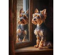 Puzzle Ombre de fenêtre pour Chien de 2000 Pièces pour Adultes, Puzzles 2000 pièces Adultes, Jigsaw Puzzle d'art pour Défi, Puzzles Coloré à Faire soi-même pour la Décoration de la Maison