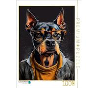 Puzzle · Ombre de Hund | Fais la connaissance du chien hipster · 1000 pièces · Format assemblé 64 × 48 cm · CALVENDO Puzzle