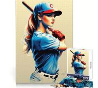 Puzzle on Adore Le Baseball pour Adolescents, 1000 pièces, pour stimuler l'esprit, se détendre et se Relaxer Un (50x75cm)