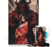 Puzzle Oni Girl 1000 pièces pour Adolescents, Jeu Intelligent et divertissant, Image à Assembler, Joli Cadeau (38x52cm)