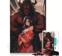Puzzle Oni Girl 1000 pièces pour Adultes, Jouet Intelligent, activité à Domicile, découpe précise, décoration Murale (50x75cm)