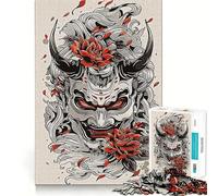 Puzzle Oni Mask (50x75cm) Jeu de Puzzle Difficile pour Adultes 1000 pièces Cadeau Festif Jeu Intelligent à Faire à la Maison Idéal pour s'amuser à Assembler l'image
