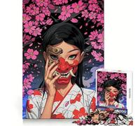 Puzzle Oni Sakura 1000 pièces, Jeu d'intelligence et de Relaxation, pièce de Collection découpée avec précision (38x52cm)