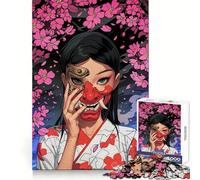 Puzzle Oni Sakura 1000 pièces, Jeu d'intelligence et de Relaxation, pièce de Collection découpée avec précision (38x26cm)