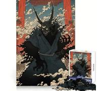 Puzzle Oni Samurai Katana Japon 1000 pièces pour Adolescents, Jeu de réflexion et de développement Mental, Design paisible et Amusant, Cadeau Unique (50x75cm)
