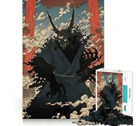 Puzzle Oni Samurai Katana Japon 1000 pièces pour Adolescents, Jeu de réflexion et de développement Mental, Design paisible et Amusant, Cadeau Unique (50x75cm)