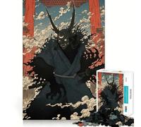 Puzzle Oni Samurai Katana Japon pour Adultes 1000 pièces Thème Liste de souhaits du Père Noël (38x26cm)