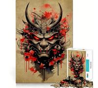 Puzzle Oni Samurai n° 1000 pièces pour Adolescents, Jeu de logique et de détente, découpe précise, Cadeau précieux (38x26cm)