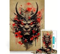 Puzzle Oni Samurai n° 1000 pièces pour Adultes pour stimuler la mémoire et se détendre mentalement Découpe de qualité supérieure Surprise chaleureuse (38x52cm)