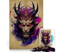 Puzzle Oni Samurai No de 1000 pièces pour Adolescents, Jeu de logique et de réflexion, découpe précise, Cadeau Exceptionnel (50x75cm)