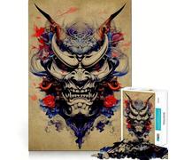 Puzzle Oni Samurai No Hard pour Adultes, 1000 pièces, Jeu de logique Solide, Amusant et Simple, découpe de précision, Cadeau de Noël (50x75cm)