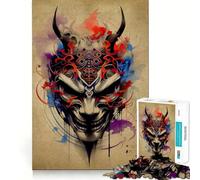 Puzzle Oni Samurai No pour Adolescents, 1000 pièces, Jeu de logique Robuste, Silencieux et aux Bords Nets, Cadeau élégant (50x75cm)