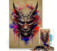 Puzzle Oni Samurai No pour Adolescents, 1000 pièces, Jeu intellectuel, Divertissement d'intérieur, découpe de qualité, Cadeau créatif (38x26cm)