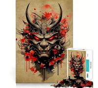 Puzzle Oni Samurai No pour Adolescents, 1000 pièces, Jeu Intelligent, à Assembler en Famille, Motif à Choisir, Cadeau du Père Noël (50x75cm)