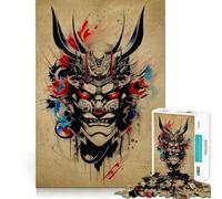 Puzzle Oni Samurai No pour Adultes, 1000 pièces, défi Mental, Jouet d'évasion Calme, pièce de Collection découpée avec Soin (38x52cm)