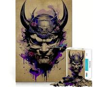 Puzzle Oni Samurai No pour Adultes, 1000 pièces, Jeu de logique Robuste, Anti-Tension, Bords Transparents, Cadeau de qualité supérieure (38x52cm)