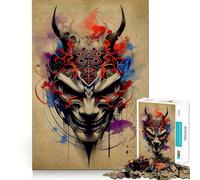 Puzzle Oni Samurai No pour Adultes, 1000 pièces, Puzzle cérébral à Assembler Lentement, (38x26cm)