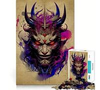 Puzzle Oni Samurai No Teenagers 1000 pièces Renforce Les Souvenirs, Passe Un Moment paisible, qualité supérieure, Cadeau Classique (38x52cm)