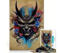 Puzzle Oni Samurai pour Adultes, 1000 pièces, Jeu d'entraînement cérébral, Divertissement et Art à Assembler, Cadeau de Vacances (38x52cm)