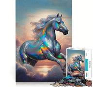 Puzzle Opal Horse in The Cloud pour Adultes, 1000 pièces, 50x75cm, avec Une Coupe ajustée
