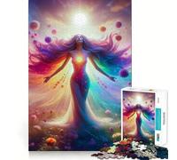 Puzzle Open Heart to Bloom pour Adultes, 1000 pièces, Recall Upgrade Peaceful Time Tight Cut Santa Wish List (38x26cm)