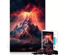 Puzzle Orage de Montagne pour Adolescents 1000 Pièces Jeu de Réflexion Anti-Stress Découpe Premium Cadeau Exceptionnel (38x52cm)