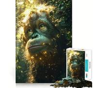 Puzzle Orang-outan dans la Jungle pour Adultes 1000 pièces Édition spéciale Liste de souhaits du Père Noël (50x75cm)