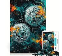 Puzzle Orbital Chaos 1000 pièces pour Adolescents, Stimulation cérébrale, Joie familiale, Bords précis, Cadeau mémorable (38x52cm)