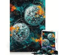 Puzzle Orbital Chaos 1000 pièces pour Adolescents, Stimulation cérébrale, Joie familiale, Bords précis, Cadeau mémorable (38x52cm)