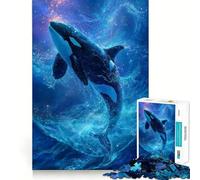 Puzzle Orca Sauter à Travers Les étoiles 1000 pièces pour Adultes, Jeu de logique et de Jeu Amusant à Partager, Bords Premium, Cadeau élégant (38x52cm)