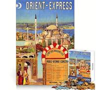 Puzzle Orient Express 1000 pièces pour Adolescents,Stimulant la réflexion et Les Loisirs, pour Les fêtes (38x52cm)