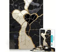 Puzzle Original de 1000 pièces Cœur craquelé (50x75cm) Un Jeu de réflexion Original et Abstrait pour Adolescents, idéal pour s'amuser à la Maison ou Offrir Découpe Nette Cadeau Parfait