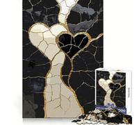Puzzle Original de 1000 pièces Cœur craquelé (50x75cm) Un Jeu de réflexion Original et Abstrait pour Adolescents, idéal pour s'amuser à la Maison ou Offrir Découpe Nette Cadeau Parfait