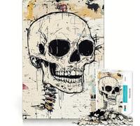 Puzzle Original de 1000 pièces représentant des crânes en Graffiti idéal pour Les Adolescents Jeu de logique et de Stimulation Cognitive découpe précise Cadeau Parfait pour Les vœux 38x52cm