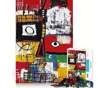 Puzzle Original de 1000 pièces représentant des Visages Abstraits, idéal pour Adultes, Jeu de Concentration et de réflexion, Cadeau Parfait pour la Maison ou Les Loisirs, Motif Vœux de Noël (50x75cm)