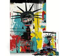 Puzzle Original de 1000 pièces représentant la Statue de la Liberté en Style Pop Art, idéal pour Adultes Un Casse-tête Relaxant et agréable à Assembler Cadeau Parfait (50x75cm)