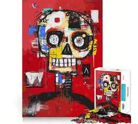 Puzzle Original de 1000 pièces représentant Un crâne posant pour Une Photo, idéal pour Les Adolescents, Un Jeu Stimulant la réflexion, Un Cadeau Unique et paisible à Assembler (38x52cm)