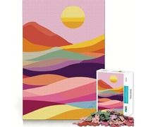 Puzzle Original de 1000 pièces représentant Un Paysage de Montagne Abstrait, idéal pour Les Adolescents Jeu intellectuel et ludique, Cadeau élégant et de qualité pour Toute la Famille (50x75cm)