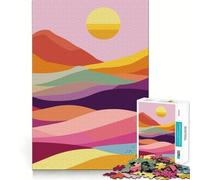 Puzzle Original de 1000 pièces représentant Un Paysage de Montagne Abstrait, idéal pour Les Adolescents Jeu Stimulant la logique et la Tension, Bords de qualité, Cadeau de Noël (38x26cm)